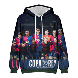 BLUZA 3D Piłkarska BARCELONA LEWY 100-160 