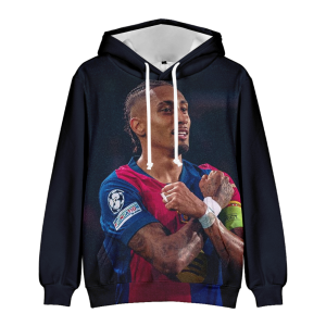 BLUZA 3D Piłkarska BARCELONA LEWY 100-160