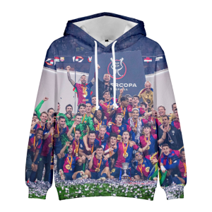 BLUZA 3D Piłkarska BARCELONA LEWY 100-160 (1)