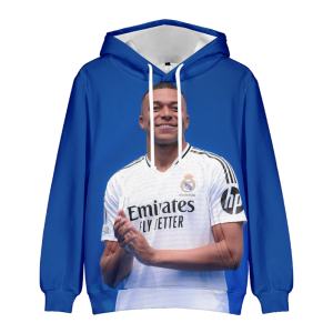 BLUZA 3D Piłkarska REAL MADRYT MBAPPE 100-160
