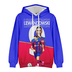 BLUZA 3D Barcelona Lewandowski ROZMIAR 100-160