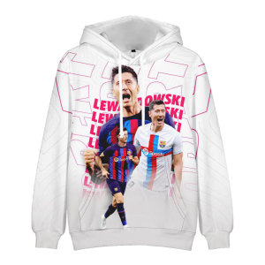 BLUZA 3D Barcelona Lewandowski ROZMIAR 100-160