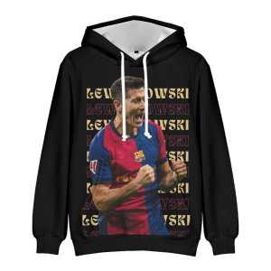 BLUZA 3D Barcelona Lewandowski ROZMIAR 100-160
