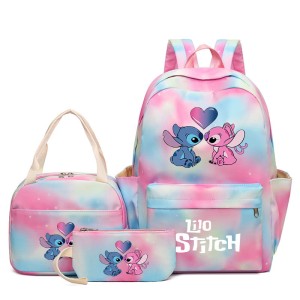 Zestaw Plecak Piórnik Torba na jedzenie 3w1 Disney Lilo i Stitch