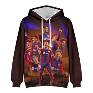 Bluza 3D dla dzieci FC Barcelona rozmiar 100-160 chłopięca sportowa