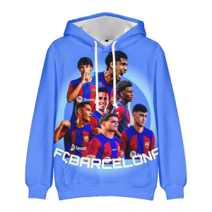 Bluza 3D dla dzieci FC Barcelona rozmiar 100-160 chłopięca sportowa