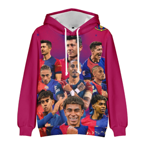 Bluza 3D dla dzieci FC Barcelona rozmiar 100-160 chłopięca sportowa