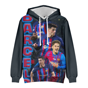 Bluza 3D dla dzieci FC Barcelona rozmiar 100-160 chłopięca sportowa