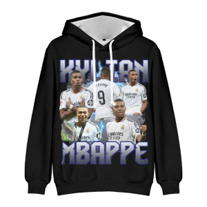 Bluza 3D dla dzieci Real Madryt Mbappé Rozmiar 100-160 chłopięca sportowa