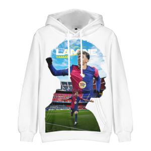 Bluza 3D dla dzieci Barcelona YAMAL Rozmiar 100-160 chłopięca sportowa