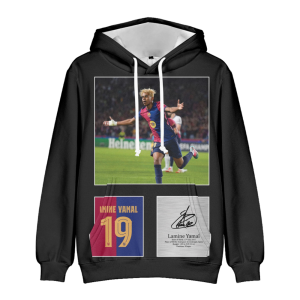 Bluza 3D dla dzieci Barcelona YAMAL Rozmiar 100-160 chłopięca sportowa