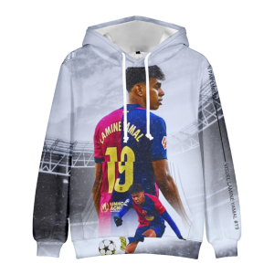 Bluza 3D dla dzieci Barcelona YAMAL Rozmiar 100-160 chłopięca sportowa