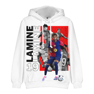 Bluza 3D dla dzieci Barcelona YAMAL Rozmiar 100-160 chłopięca sportowa