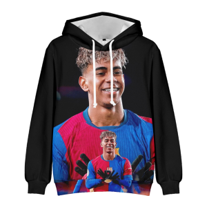 Bluza 3D dla dzieci Barcelona YAMAL Rozmiar 100-160 chłopięca sportowa