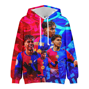 Bluza 3D dla dzieci Barcelona YAMAL Rozmiar 100-160 chłopięca sportowa