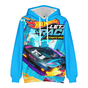 Bluza 3D dla dzieci Hot Wheels rozmiar 100-160 sportowa chłopięca z kapturem