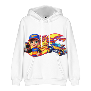 Bluza 3D dla dzieci Hot Wheels rozmiar 100-160 sportowa chłopięca z kapturem