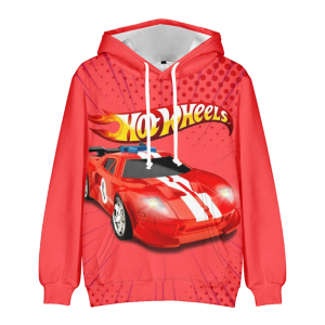 Bluza 3D dla dzieci Hot Wheels rozmiar 100-160 sportowa chłopięca z kapturem