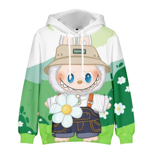 Bluza 3D dla dzieci Labubu rozmiar 100-160 sportowa z kapturem