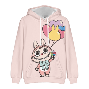 Bluza 3D dla dzieci Labubu rozmiar 100-160 sportowa z kapturem