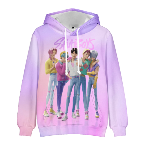 Bluza 3D dla dzieci KPOP rozmiar 100-160 sportowa z kapturem