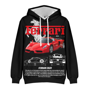 BLUZA 3D Dla Fana Auto maniak FERRARI F1 M XXS-4XL