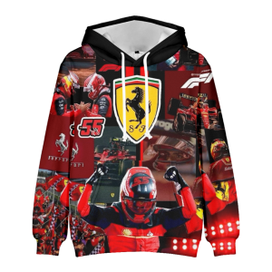 BLUZA 3D Dla Fana Auto maniak FERRARI F1 M XXS-4XL