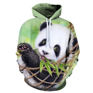 BLUZA 3D dla dzieci Zwierzęta panda ROZMIAR 100-160