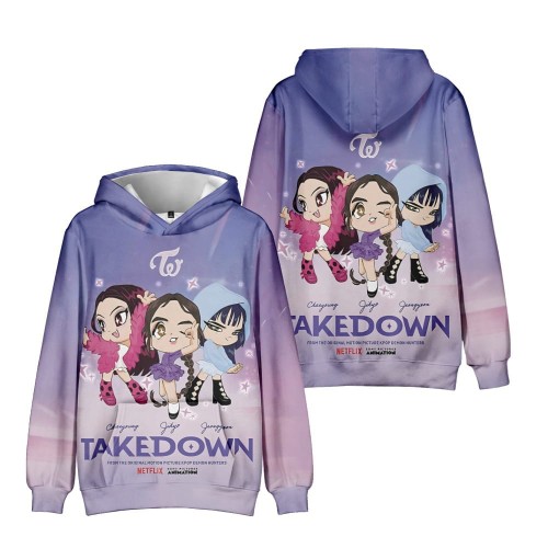 BLUZA 3D Dla Dzieci K-POP Demon Hunters Nowa Kolekcja