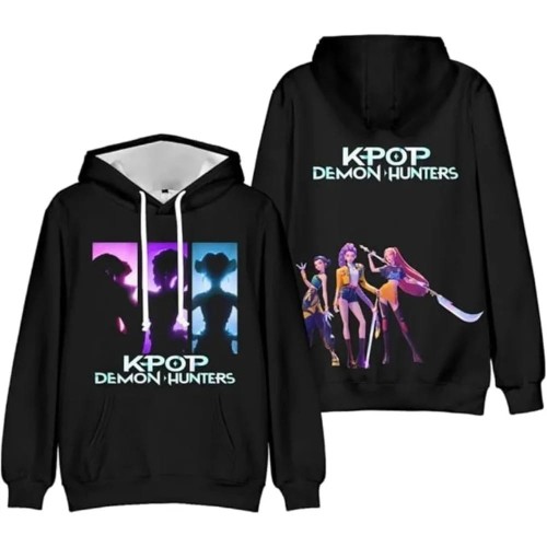 BLUZA 3D Dla Dzieci K-POP Demon Hunters HUNTRIX