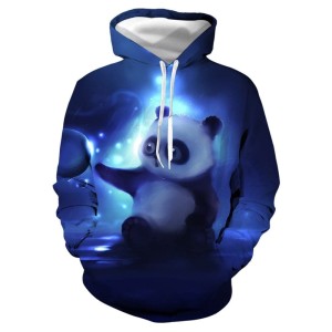 BLUZA 3D dla dzieci Zwierzęta panda ROZMIAR 100-160