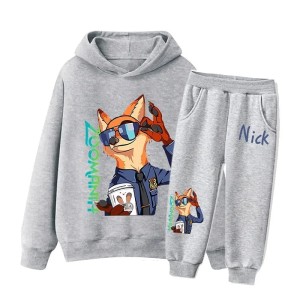 Komplet Dresowy DISNEY dla dzieci ZOOTOPIA UNISEX Zwierzogród NICK roz.90-150 cm
