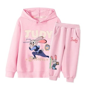 Dziewczęcy Różowy Komplet Dresowy DISNEY ZOOTOPIA dla dzieci Zwierzogród JUDY roz.90-150 cm