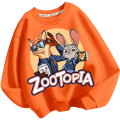 Bluza dziecięca DISNEY bez kaptura ZOOTOPIA dla dzieci ZWIERZOGRÓD – pomarańczowa z nadrukiem bohaterów