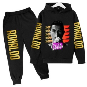 Komplet dresowy dla dzieci CR7 z nadrukiem Cristiano Ronaldo – bluza 3D + spodnie
