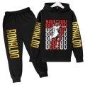 Komplet dresowy dla dzieci CR7 z nadrukiem Cristiano Ronaldo "SIUUU" – bluza 3D + spodnie