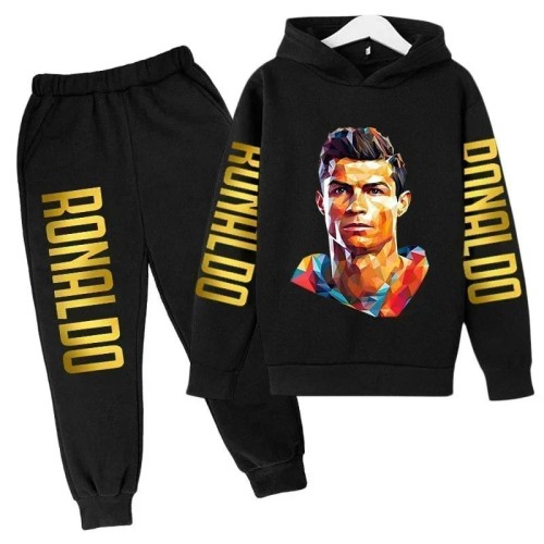 Komplet dresowy dla dzieci CR7 z nadrukiem Cristiano Ronaldo – bluza 3D + spodnie