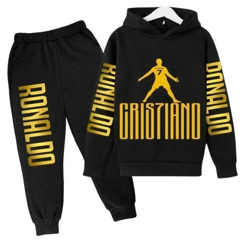 Komplet dresowy dla dzieci CR7 z nadrukiem Cristiano Ronaldo – bluza 3D + spodnie