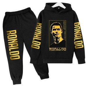 Komplet dresowy dla dzieci CR7 z nadrukiem Cristiano Ronaldo – bluza 3D + spodnie