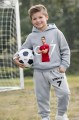 Szary Dres Sportowy dziecięcy 3D Cristiano Ronaldo komplet ubranie dla dzieci CR7