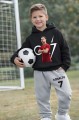 Dres Sportowy Czarno-Szary dziecięcy 3D Cristiano Ronaldo komplet ubranie dla dzieci CR7