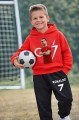 Dres Sportowy Czerwono-Czarny dziecięcy 3D Cristiano Ronaldo komplet ubranie dla dzieci CR7