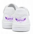Buty dziecięce sportowe sneakersy białe dla dzieci z nadrukiem K-POP Demon Hunters roz.28-40