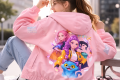 Kurtka wiosenna z kapturem UNISEX dla dzieci Kpop Demon Hunters wodoodporna roz. 90-160 cm