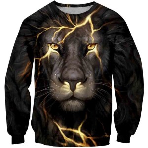 BLUZA 3D dla dzieci Zwierzęta lew ROZMIAR 100-160