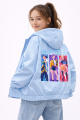 Kurtka wiosenna z kapturem UNISEX dla dzieci K-Pop Demon Hunters wodoodporna roz. 90-160 cm