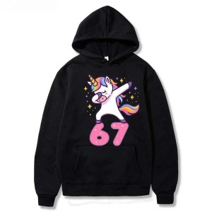 BLUZA 3D Dla Dzieci UNISEX streetwear SIX SEVEN 67 Jednorożec rozmiar 100-160 cm