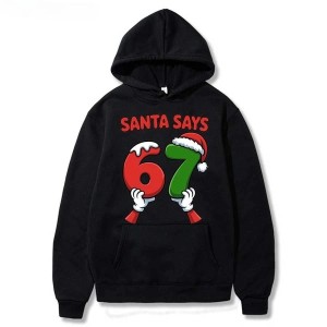BLUZA 3D Dla Dzieci UNISEX streetwear SIX SEVEN 67 SANTA SAYS rozmiar 100-160 cm