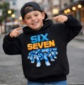 BLUZA 3D Dla Dzieci UNISEX streetwear SIX SEVEN 67 PIXEL ART rozmiar 100-160 cm