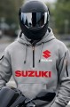 Męska Bluza z Kapturem SUZUKI oddychająca z kieszeniami roz. S-3XL